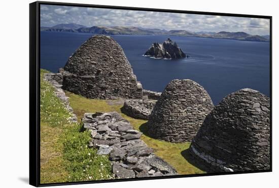Monastery on Skellig Michael, UNESCO World Heritage Site, County Kerry, Munster, Republic of Irelan-Carsten Krieger-Framed Stretched Canvas