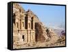 Monastery, Petra, UNESCO World Heritage Site, Jordan, Middle East-Tondini Nico-Framed Stretched Canvas