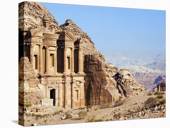 Monastery, Petra, UNESCO World Heritage Site, Jordan, Middle East-Tondini Nico-Stretched Canvas