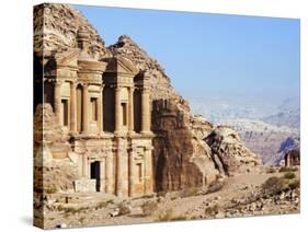 Monastery, Petra, UNESCO World Heritage Site, Jordan, Middle East-Tondini Nico-Stretched Canvas