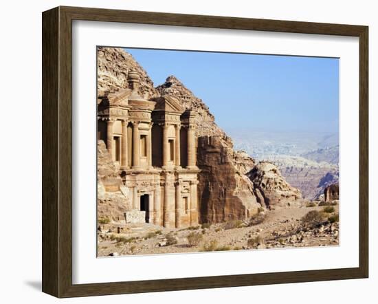 Monastery, Petra, UNESCO World Heritage Site, Jordan, Middle East-Tondini Nico-Framed Photographic Print