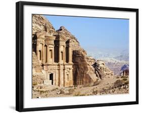 Monastery, Petra, UNESCO World Heritage Site, Jordan, Middle East-Tondini Nico-Framed Photographic Print