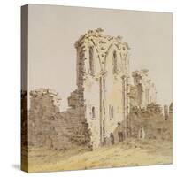 Monastery Ruins-Caspar David Friedrich-Stretched Canvas