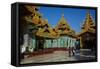 Monastery, Shwedagon Paya, Yangon (Rangoon), Myanmar (Burma), Asia-Tuul-Framed Stretched Canvas