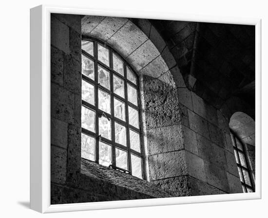 Monastery Windows-null-Framed Art Print