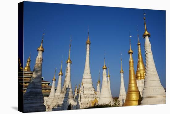 Monastery, Ywama Village, Inle Lake, Shan State, Myanmar (Burma), Asia-Tuul-Stretched Canvas