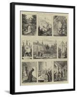 Monastic Life in England-null-Framed Giclee Print