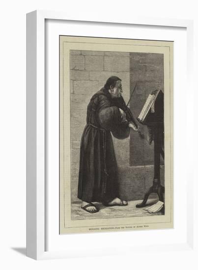 Monastic Recreation-null-Framed Giclee Print