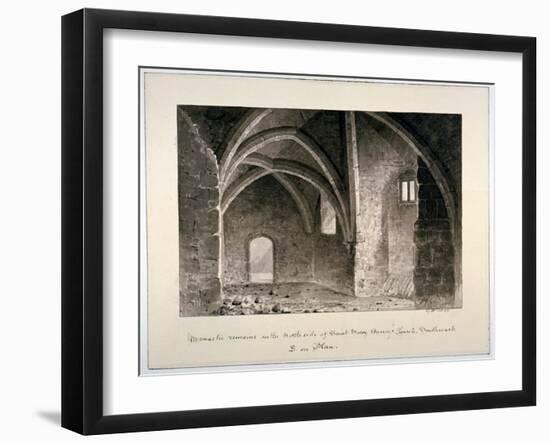 Monastic Remains on the North Side of St Mary Overy's Church, Southwark, London, 1835-G Buckler-Framed Giclee Print