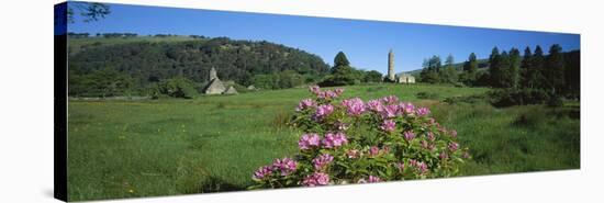 Monastic town of Glendalough in Wicklow Mountains, County Wicklow, Leinster, Ireland-null-Stretched Canvas