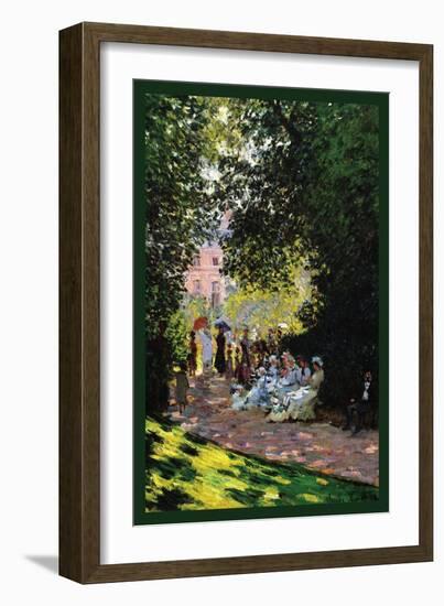 Monceau Park-Claude Monet-Framed Art Print