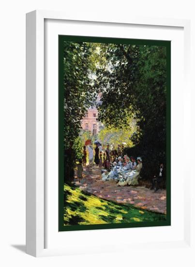 Monceau Park-Claude Monet-Framed Art Print