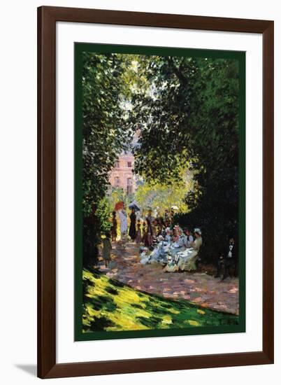 Monceau Park-Claude Monet-Framed Art Print