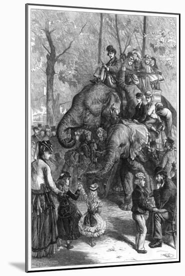Monday Afternoon at the Zoological Society's Gardens, 1871-Charles Joseph Staniland-Mounted Giclee Print