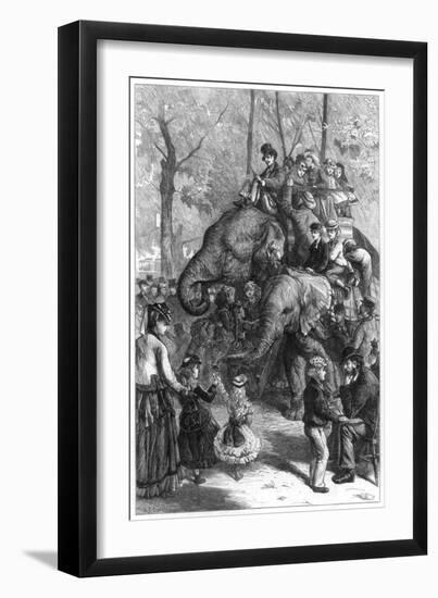 Monday Afternoon at the Zoological Society's Gardens, 1871-Charles Joseph Staniland-Framed Premium Giclee Print