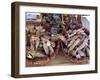 Monday Market at St. Jean Pied De Port, Basque Country, Pyrenees-Atlantiques, Aquitaine, France-R H Productions-Framed Photographic Print