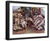 Monday Market at St. Jean Pied De Port, Basque Country, Pyrenees-Atlantiques, Aquitaine, France-R H Productions-Framed Photographic Print