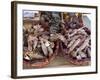 Monday Market at St. Jean Pied De Port, Basque Country, Pyrenees-Atlantiques, Aquitaine, France-R H Productions-Framed Photographic Print