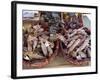 Monday Market at St. Jean Pied De Port, Basque Country, Pyrenees-Atlantiques, Aquitaine, France-R H Productions-Framed Photographic Print