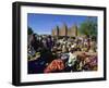 Monday Market Outside the Grand Mosque, UNESCO World Heritage Site, Djenne, Mali, West Africa-Morandi Bruno-Framed Photographic Print