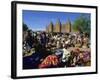 Monday Market Outside the Grand Mosque, UNESCO World Heritage Site, Djenne, Mali, West Africa-Morandi Bruno-Framed Photographic Print