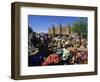 Monday Market Outside the Grand Mosque, UNESCO World Heritage Site, Djenne, Mali, West Africa-Morandi Bruno-Framed Photographic Print