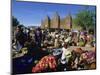 Monday Market Outside the Grand Mosque, UNESCO World Heritage Site, Djenne, Mali, West Africa-Morandi Bruno-Mounted Photographic Print