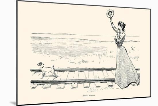 Monday Morning-Charles Dana Gibson-Mounted Art Print