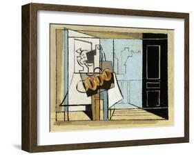 Monday, the Open Window; Lundi, La Fenetre Ouverte, 1929-Louis Marcoussis-Framed Giclee Print