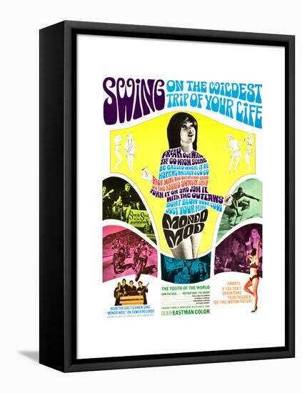 MONDO MOD, poster art, 1967-null-Framed Stretched Canvas