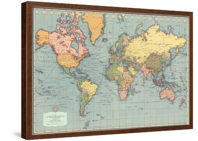 Mondo Moderno (Modern World)- World Map' Print | AllPosters.com