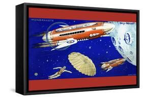 Mondrakete / Sky-Rocket-Karlicek-Framed Stretched Canvas