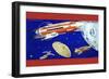 Mondrakete / Sky-Rocket-Karlicek-Framed Art Print