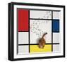 Mondrian Cat-Chameleon Design, Inc.-Framed Art Print