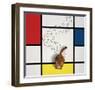 Mondrian Cat-Chameleon Design, Inc.-Framed Art Print