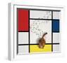 Mondrian Cat-Chameleon Design, Inc.-Framed Art Print