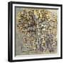 Mondrian: Composition, 1913-Piet Mondrian-Framed Giclee Print