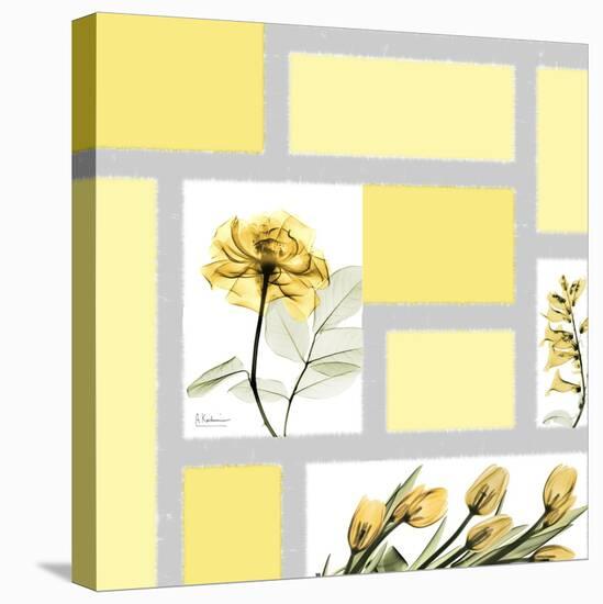 Mondrian Flowers 1-Albert Koetsier-Stretched Canvas