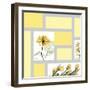 Mondrian Flowers 1-Albert Koetsier-Framed Art Print