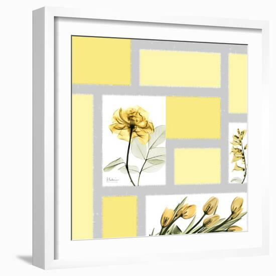 Mondrian Flowers 1-Albert Koetsier-Framed Art Print
