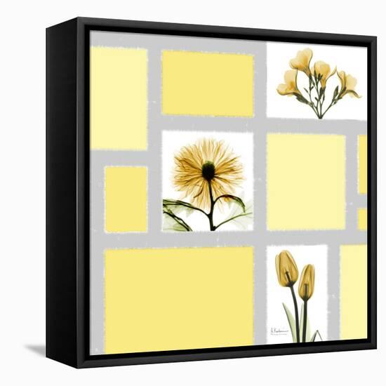 Mondrian Flowers 2-Albert Koetsier-Framed Stretched Canvas