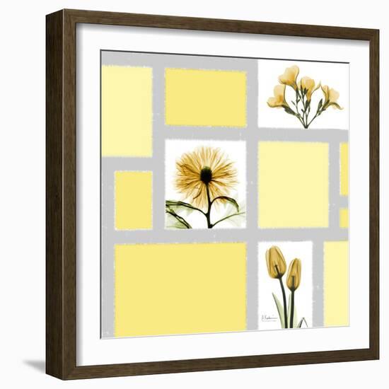 Mondrian Flowers 2-Albert Koetsier-Framed Art Print