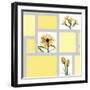 Mondrian Flowers 2-Albert Koetsier-Framed Art Print