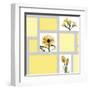 Mondrian Flowers 2-Albert Koetsier-Framed Art Print