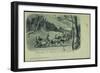 Mondschein Neuschwanstein, König Ludwig II, Bayern-null-Framed Giclee Print