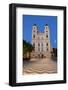 Mondsee Abbey Illuminated at Dusk, Market Square, Mondsee-Doug Pearson-Framed Photographic Print