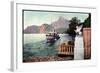 Mondsee, Dampfer Habsburg, Uferblick, Sphinxstatue-null-Framed Giclee Print