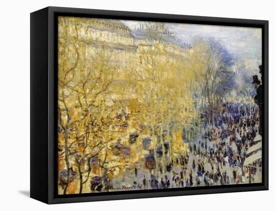 Monet: Carnival, 1873-Claude Monet-Framed Stretched Canvas