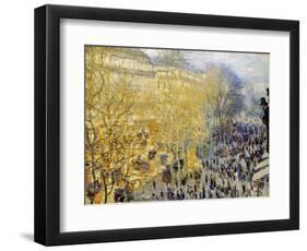 Monet: Carnival, 1873-Claude Monet-Framed Premium Giclee Print