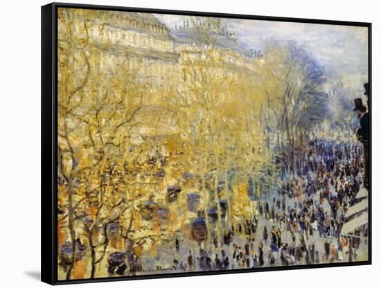 Monet: Carnival, 1873-Claude Monet-Framed Stretched Canvas